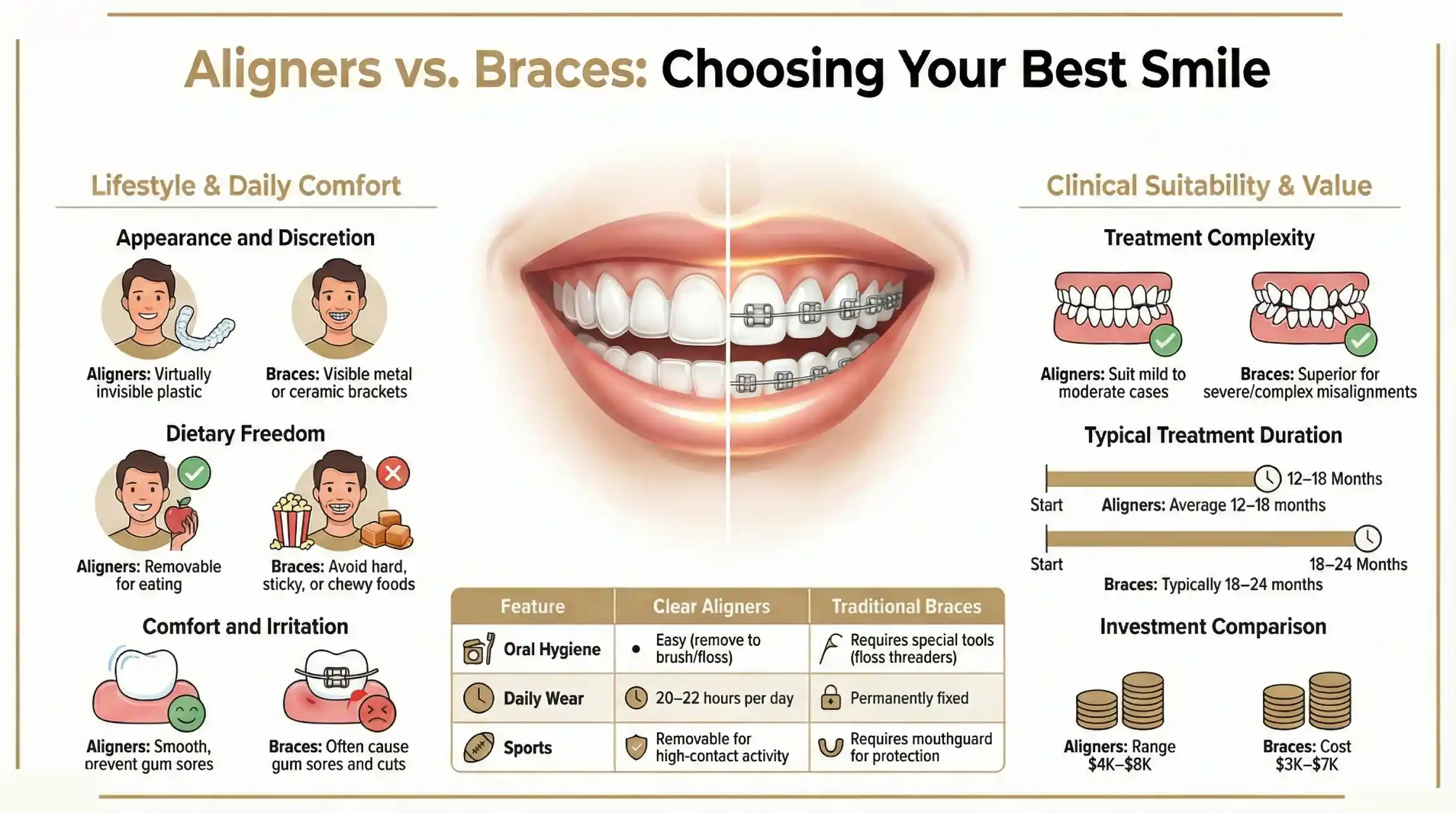 Aligners vs Braces: Key Comparisons