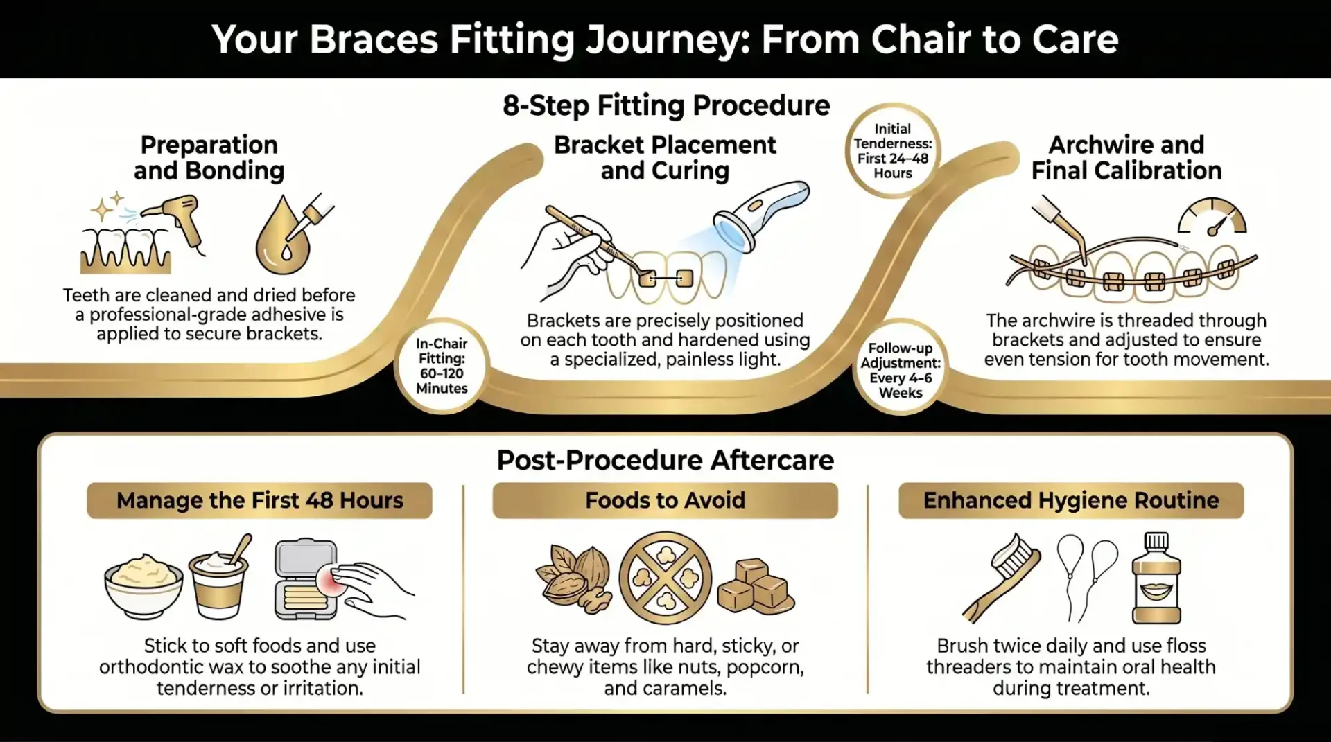 Step by Step Braces Fitting Process